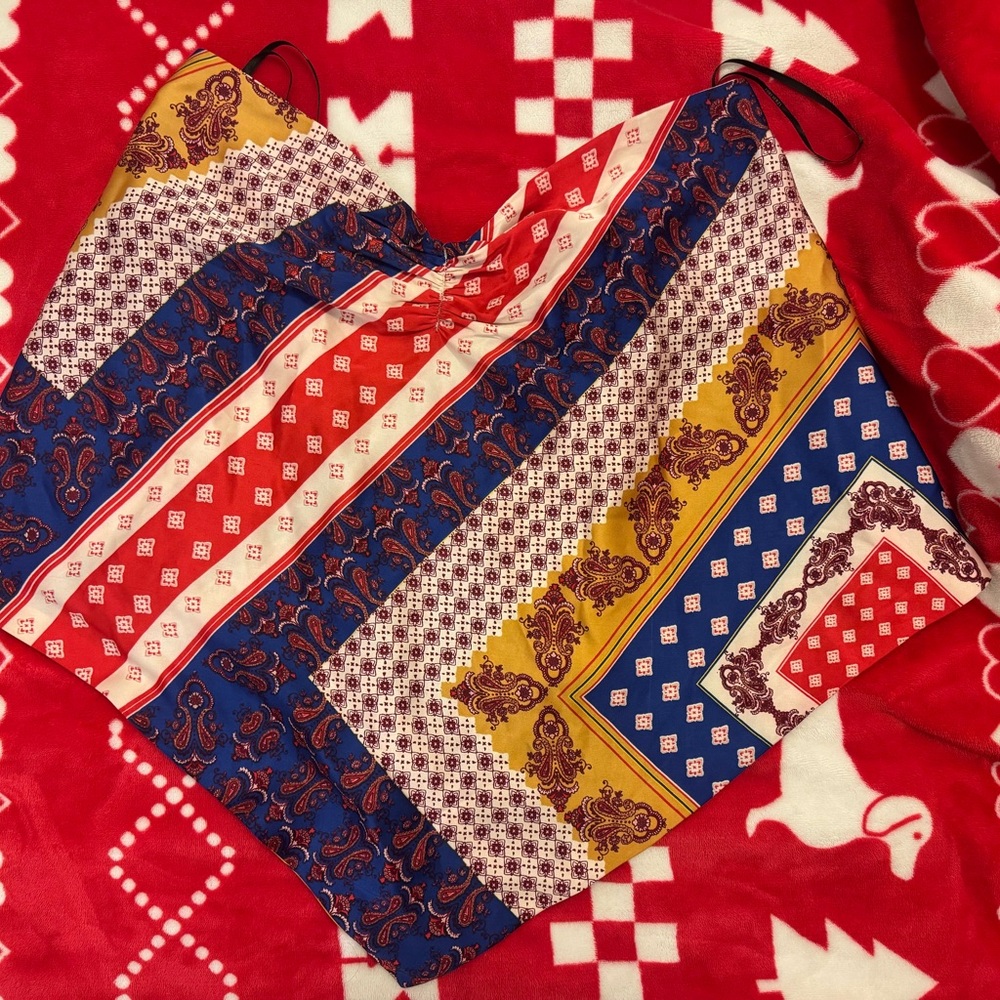 Forever 21 Bandana/Scarf Strapless Tie Top